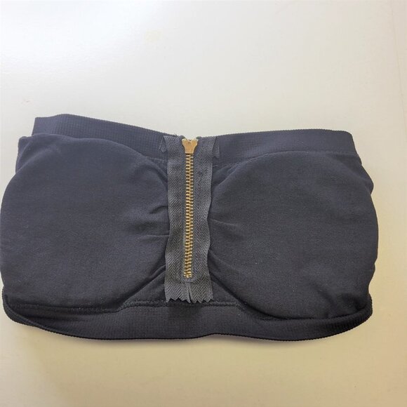 Sexy Tube Top with padded bra, Front Zip Bandeau - One Size - New - Picture 4 of 6